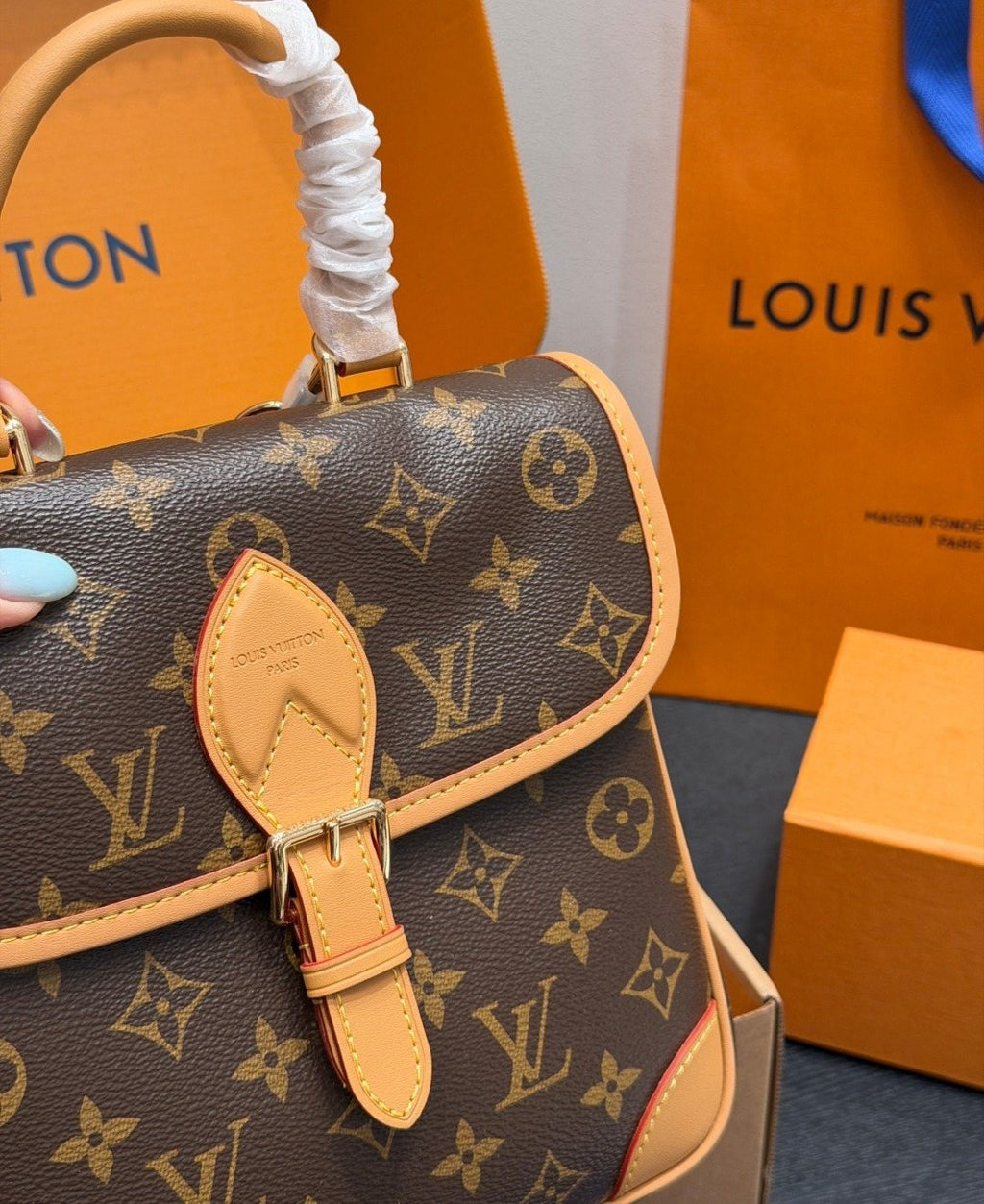 Louis Vuitton Diane Monogram Backpack — detail