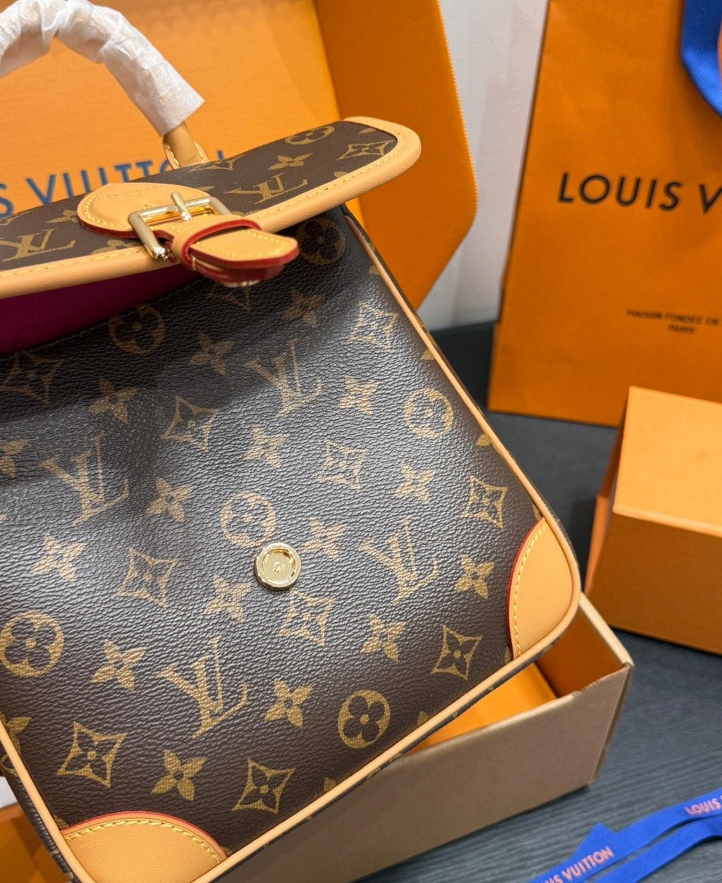 Louis Vuitton Diane Monogram Backpack — detail