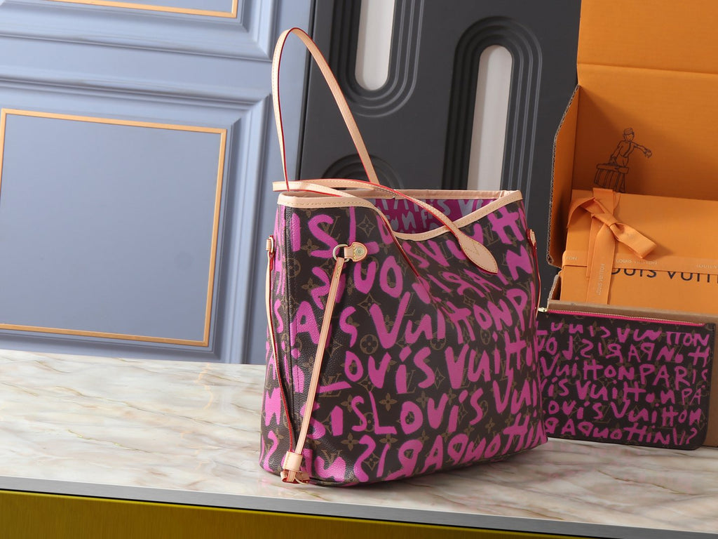 Louis Vuitton Neverfull Monogram Tote — side