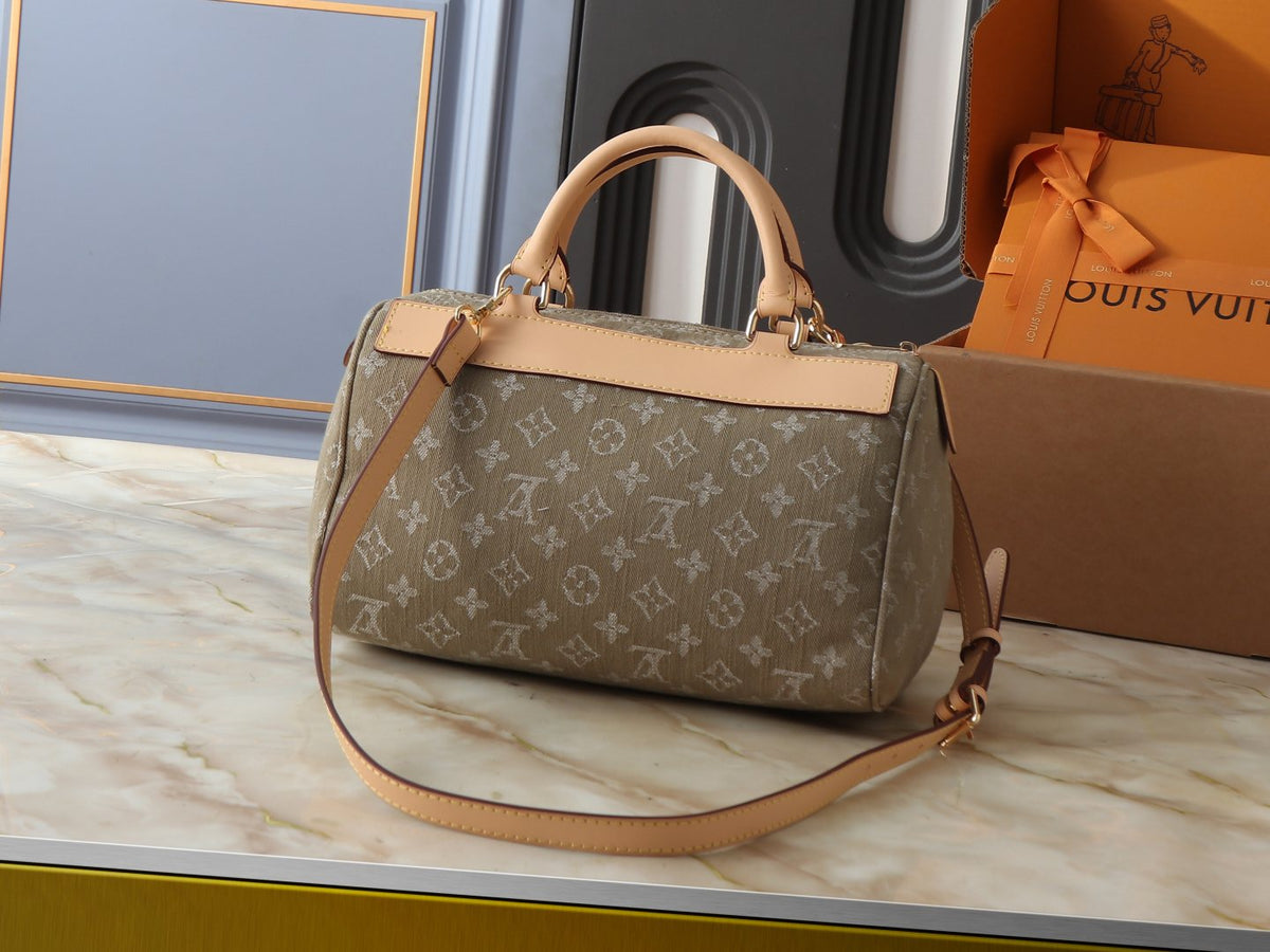 Louis Vuitton Monogram Denim Twin-Pocket Top-Handle Bag — back