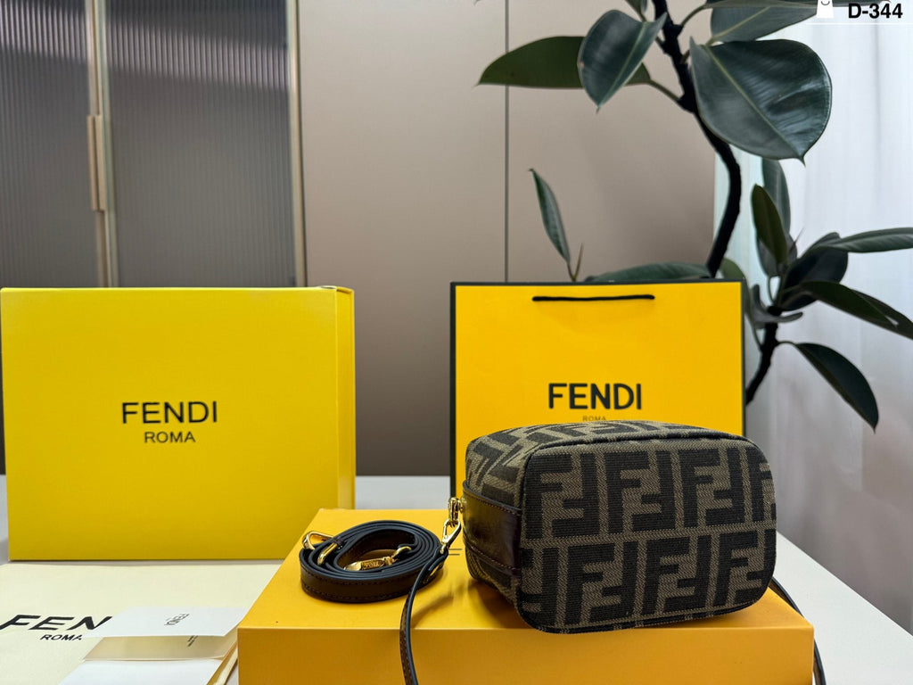 Fendi Baguette Box Top-Handle Bag — back