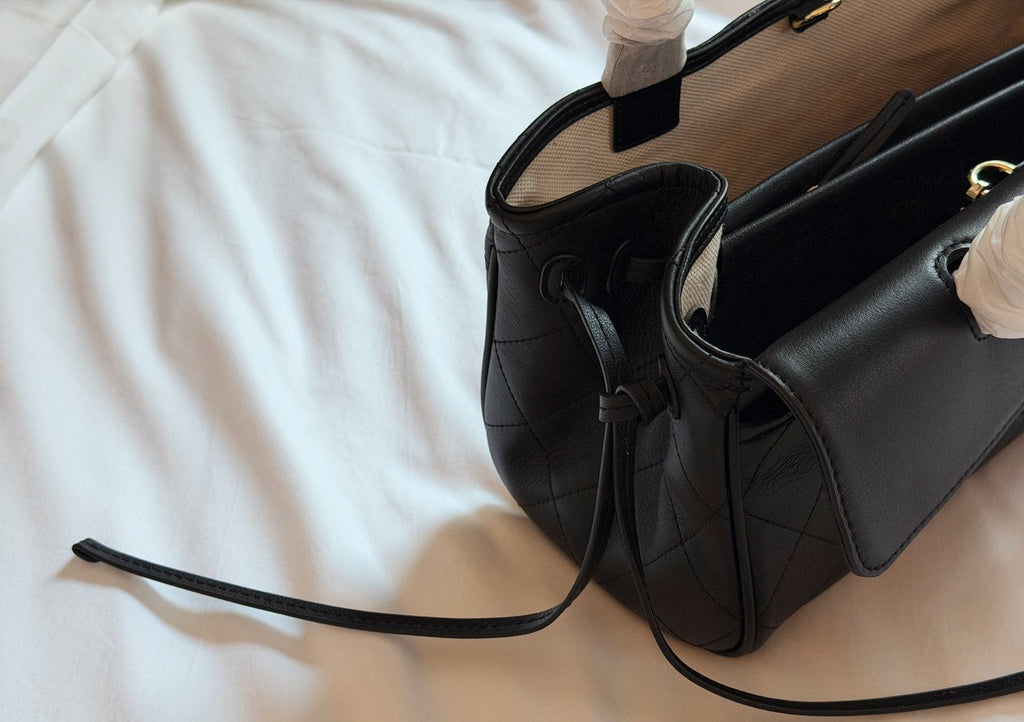 Chanel Baguette Shoulder Bag with Side Cords — detail