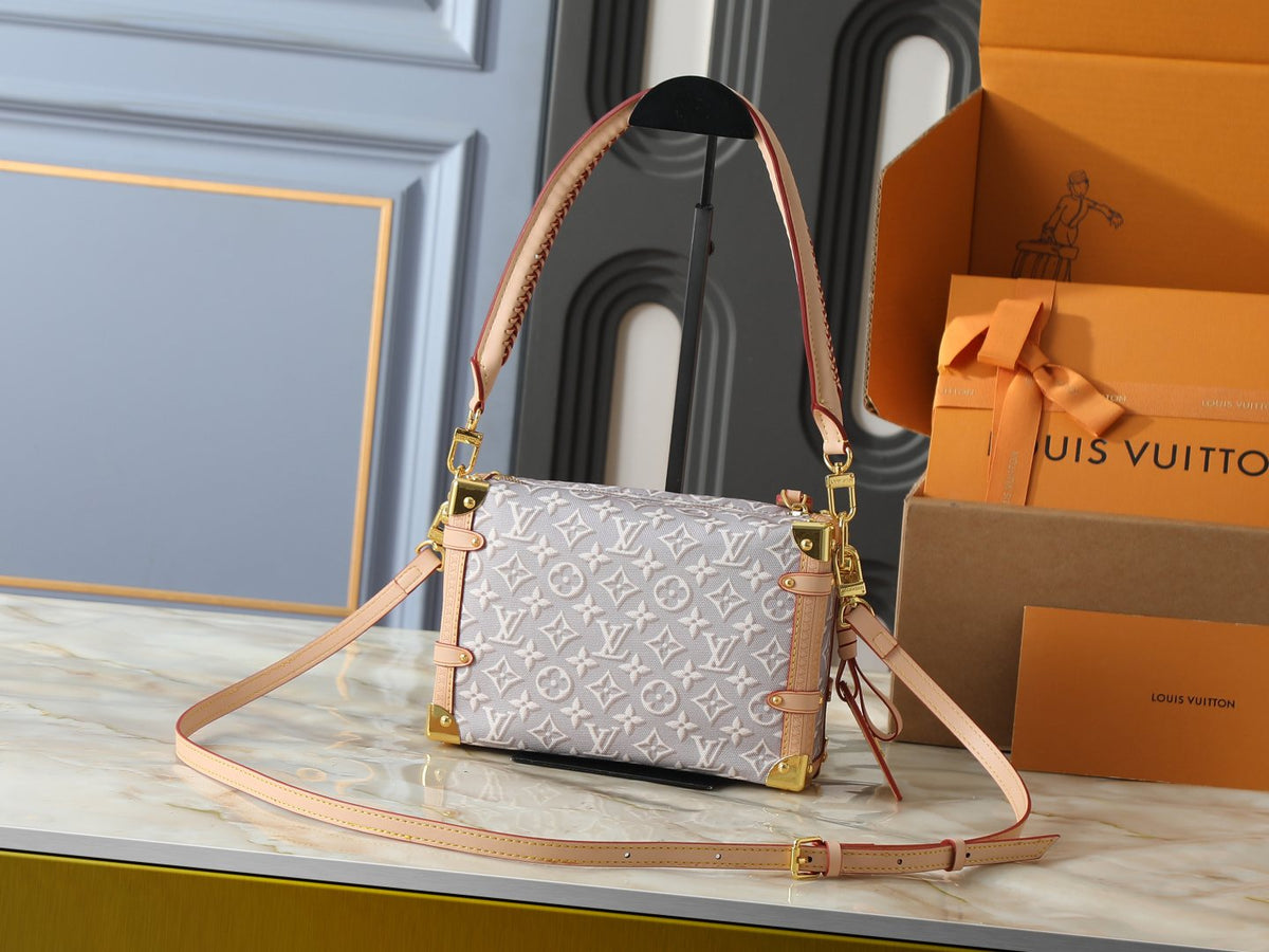 Louis Vuitton Side Trunk Monogram Emblème Handbag — back