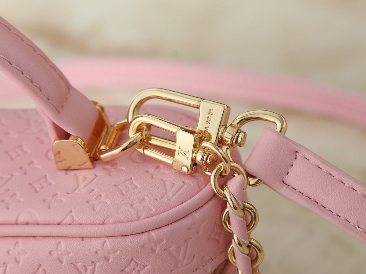 Louis Vuitton Vanity Chain Pouch Embossed Motif Bag — detail