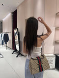 Gucci Paparazzo Monogram Horsebit Top-Handle Bag — model