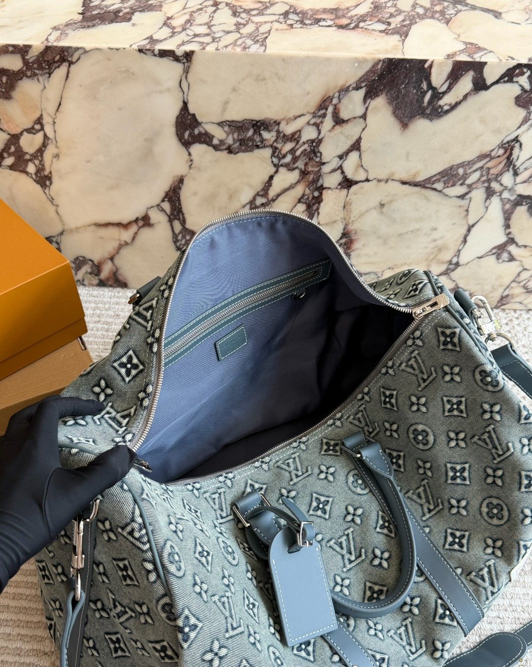 Louis Vuitton Keepall Monogram Travel Duffel — detail