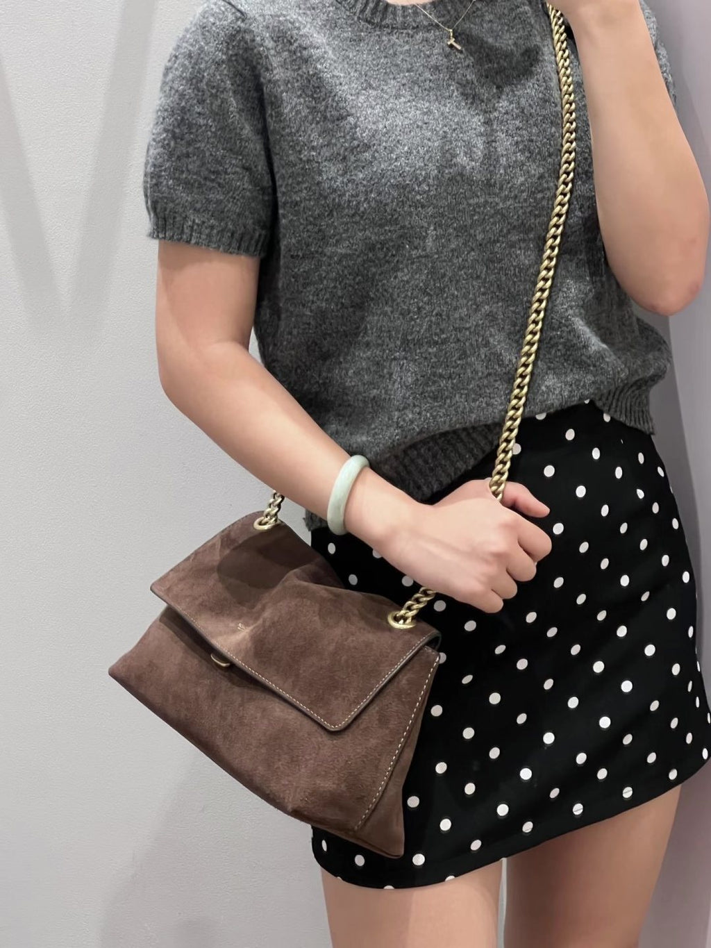 Coach Chelsea Chain-Strap Flap Shoulder Bag — model