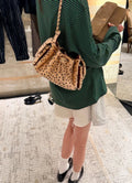 Chanel 25 Spotted Plush Bucket Bag — model