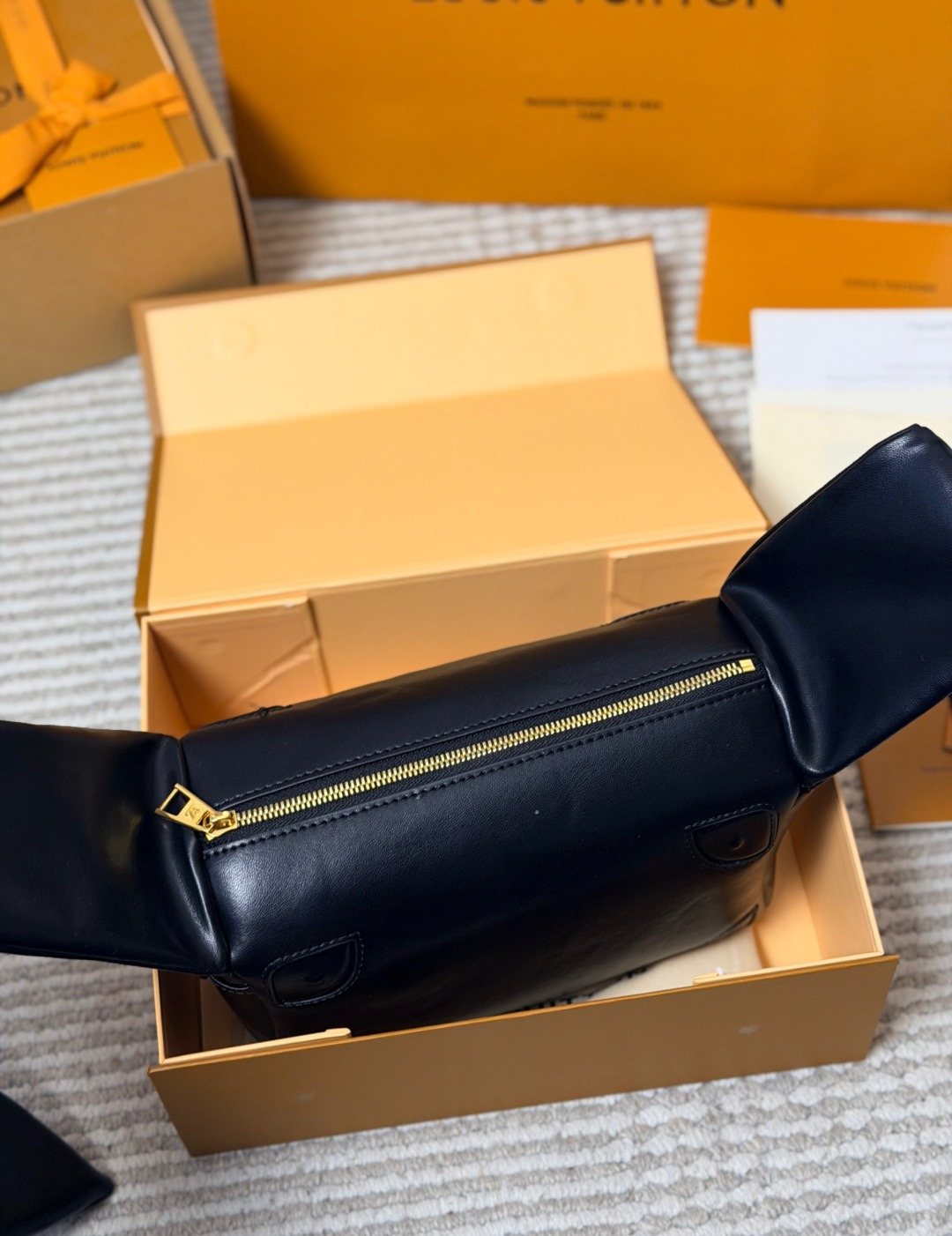 Louis Vuitton Bundle Trunk Knotted-Handle Handbag — detail