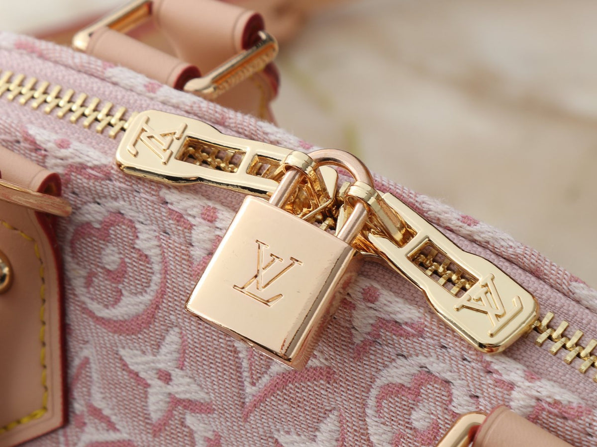 Louis Vuitton Alma BB Monogram Emblème Jacquard Handbag — detail