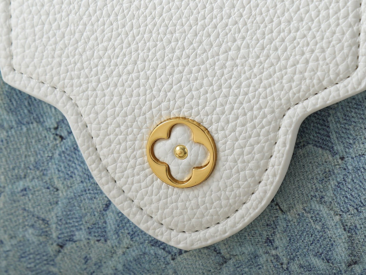 Louis Vuitton Capucines Denim Rendez-Vous Top-Handle Bag — detail