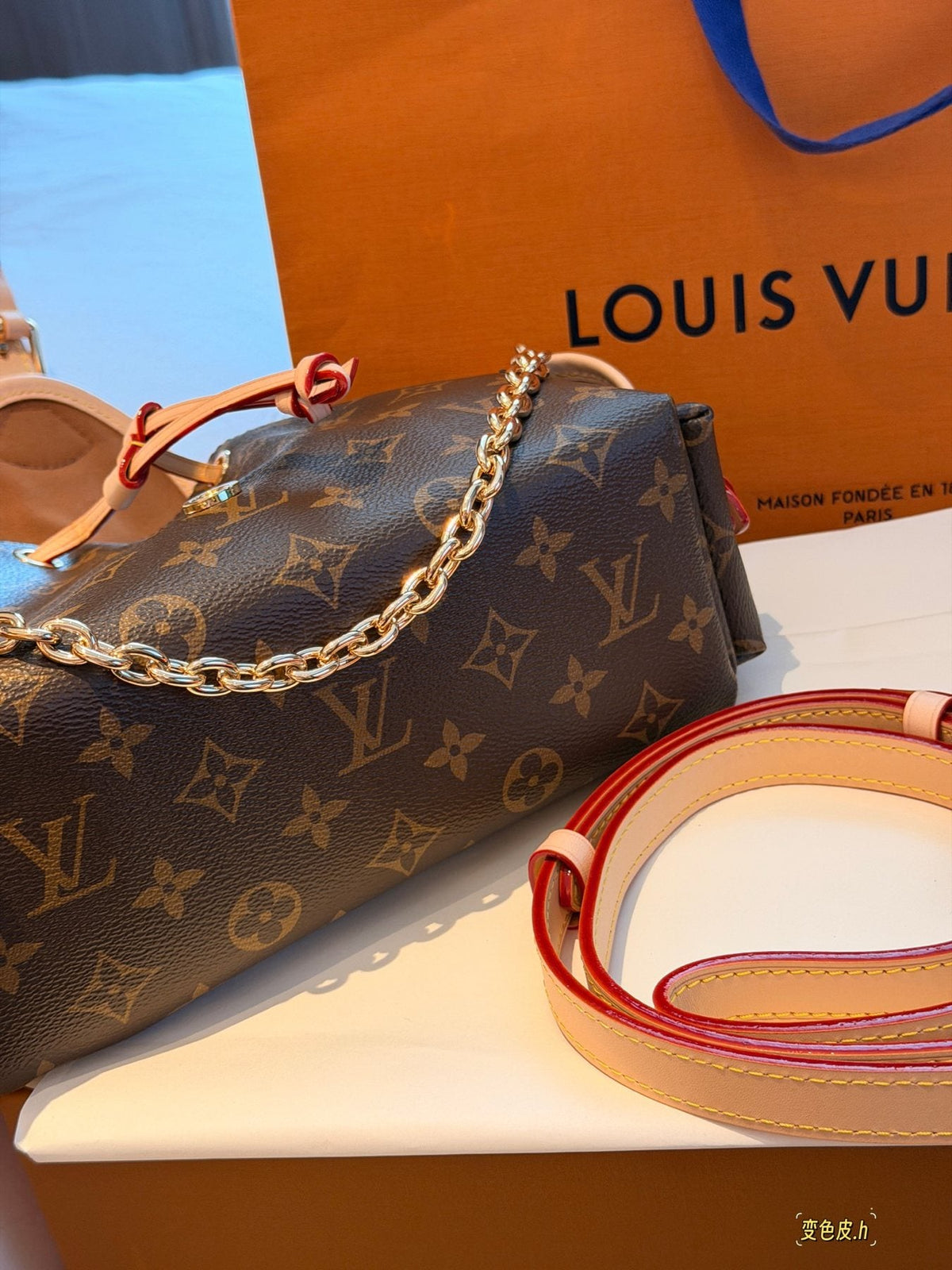 Louis Vuitton Odyssée Monogram Shoulder Bag — side