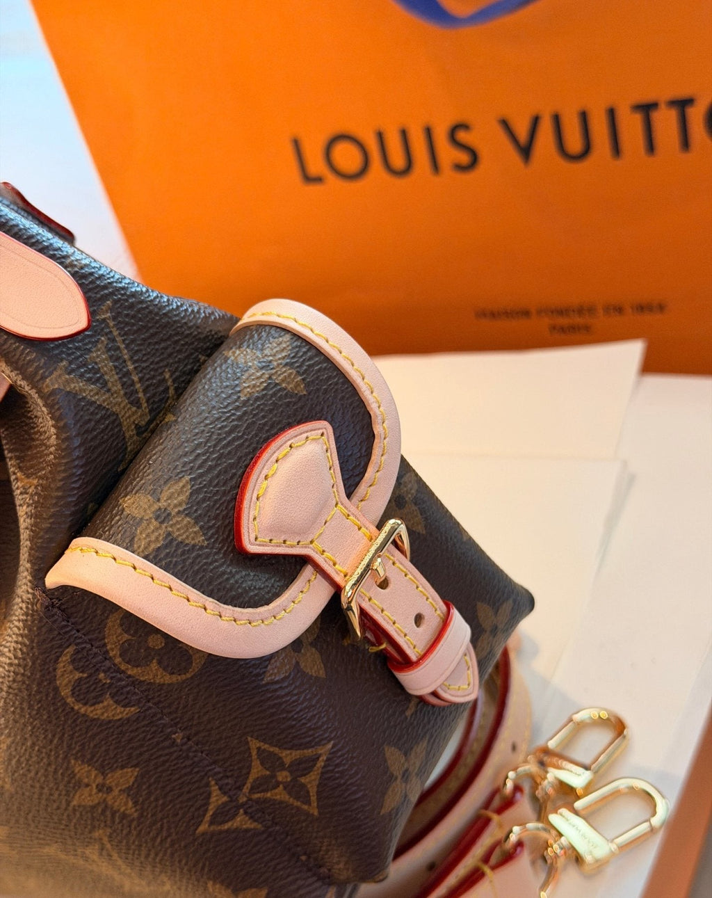 Louis Vuitton Odyssée Monogram Shoulder Bag — detail