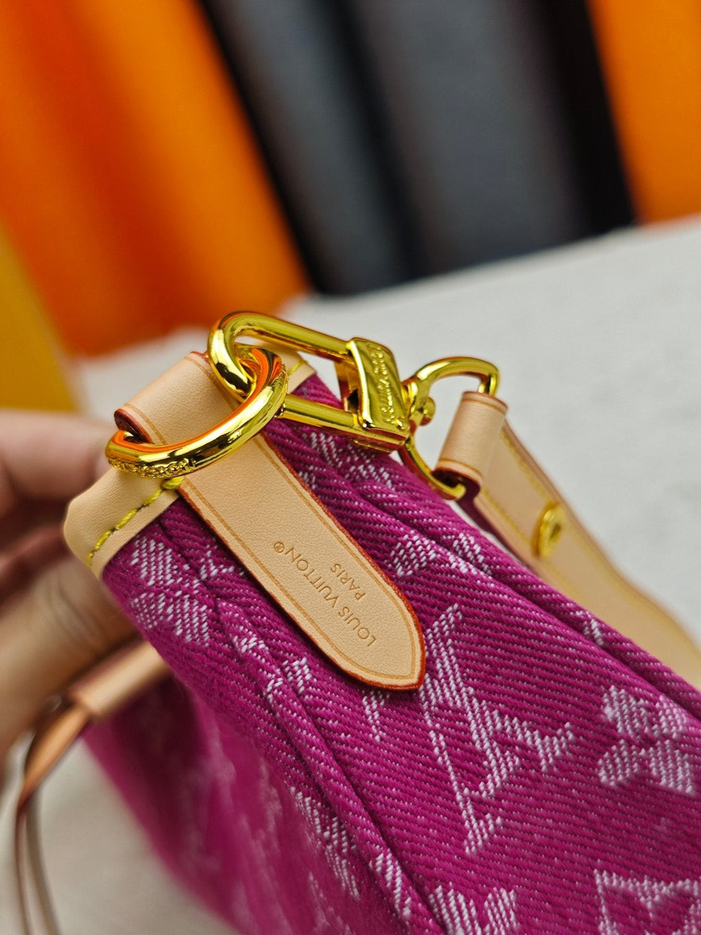 Louis Vuitton Nano Frivole Monogram Drawstring Bag — detail