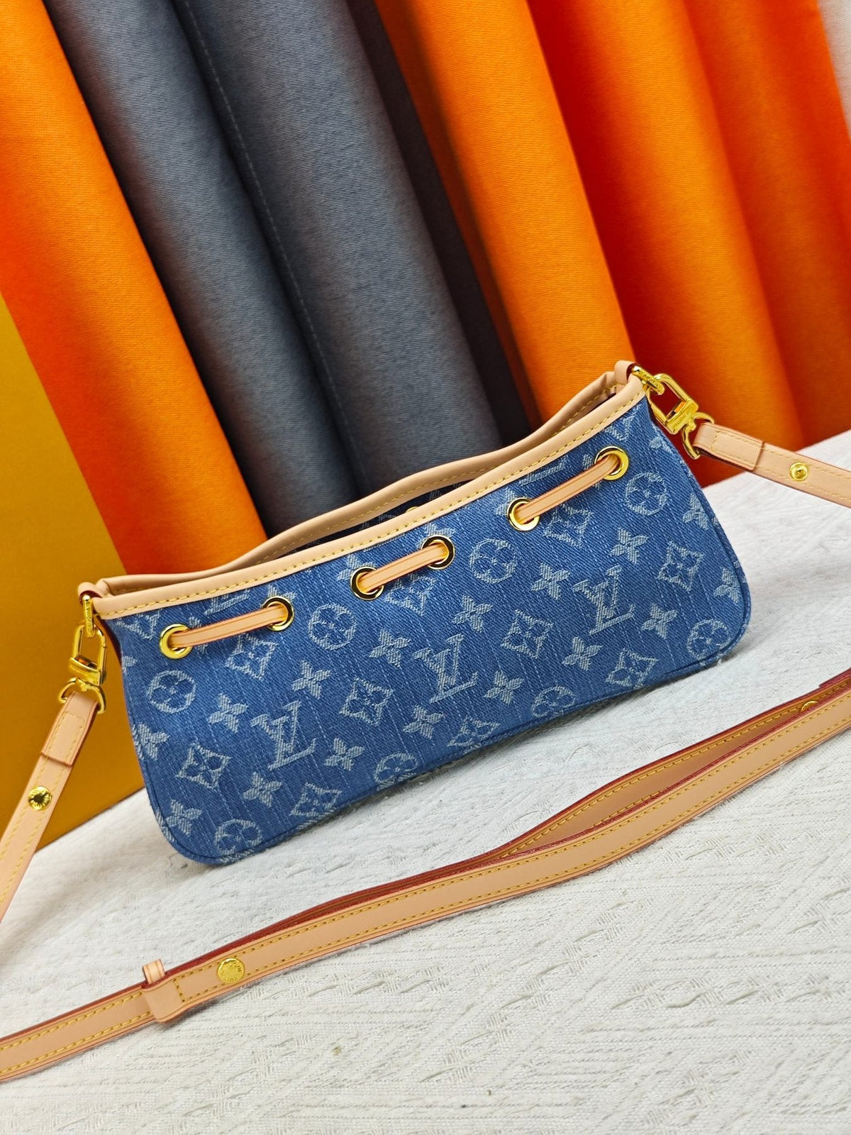 Louis Vuitton Nano Frivole Monogram Drawstring Bag — back