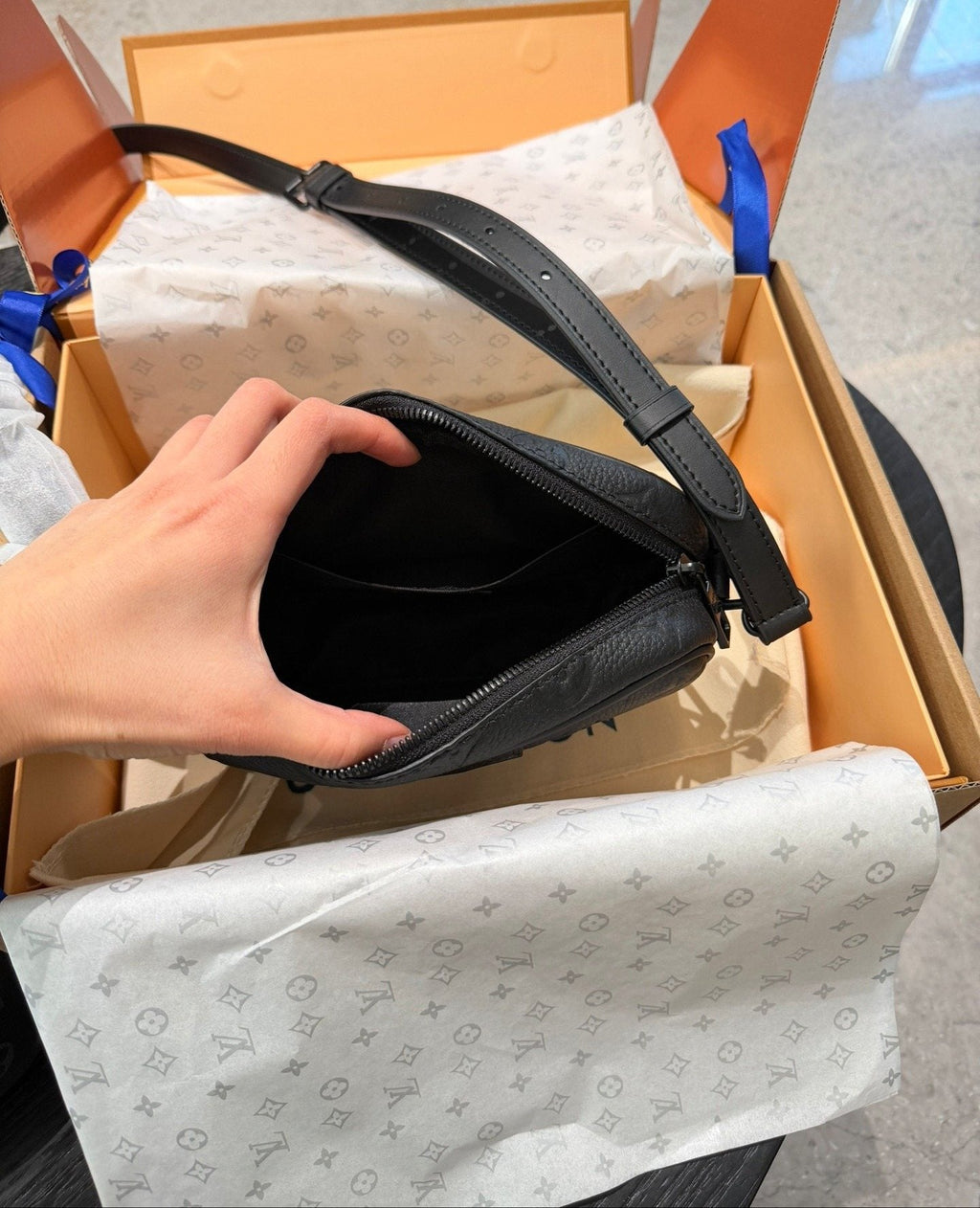 Louis Vuitton Nano Alpha Monogram Camera Bag — detail