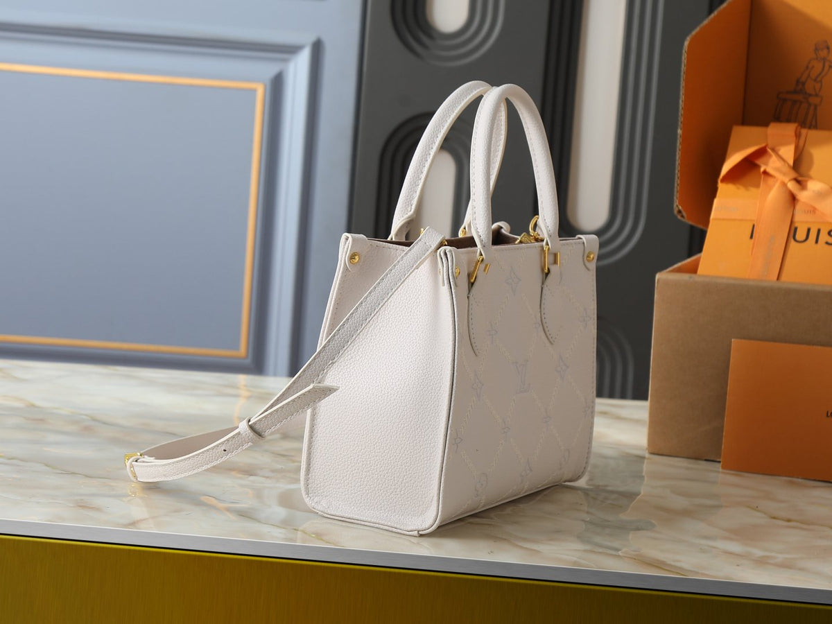Louis Vuitton OnTheGo Monogram Tote Bag — side