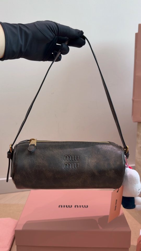 Miu Miu Barrel Shoulder Bag — front