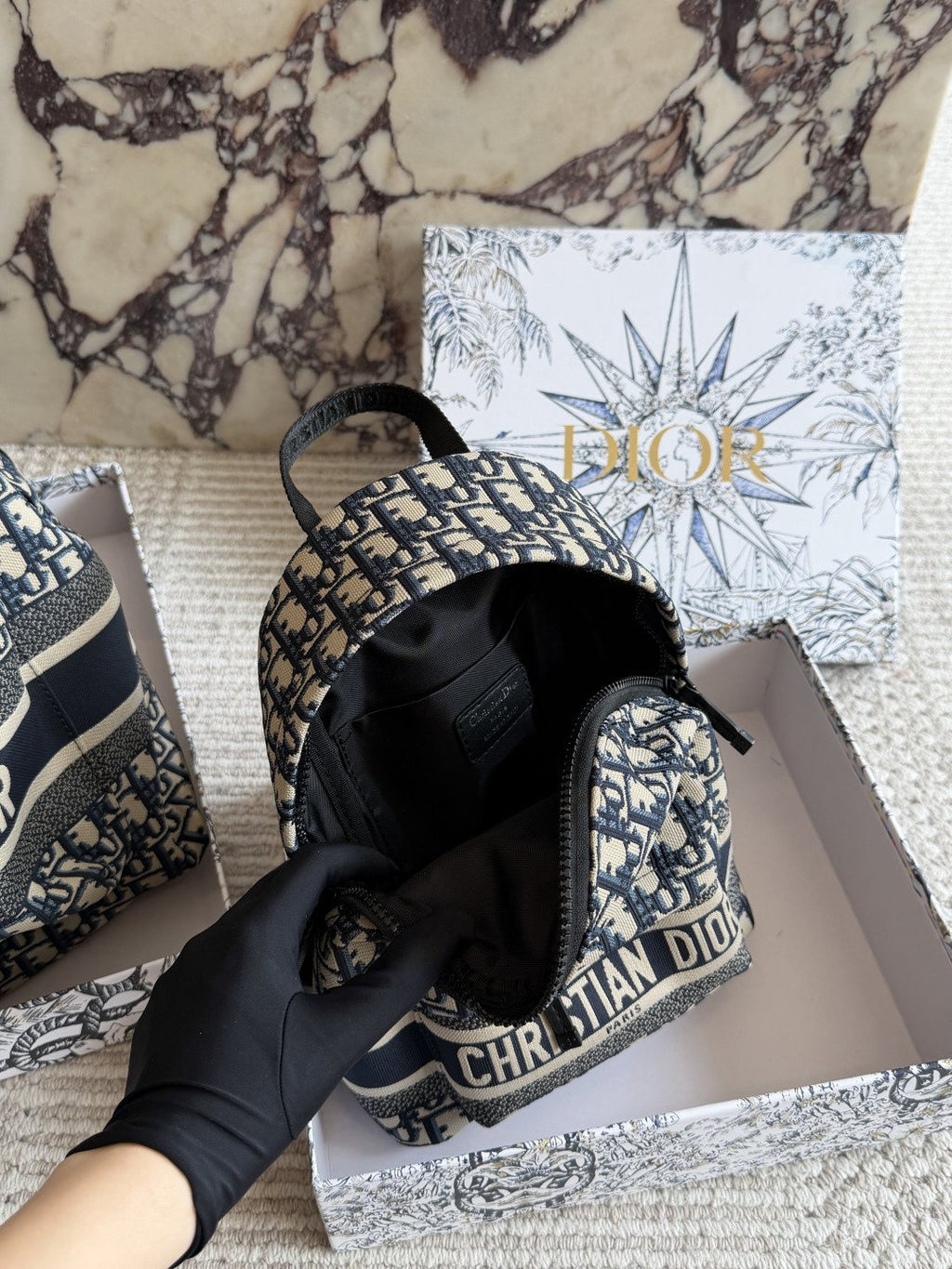 Dior Oblique Monogram Backpack — front
