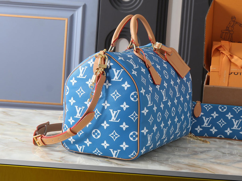 Louis Vuitton Speedy Bandoulière Monogram Duffel Bag — side