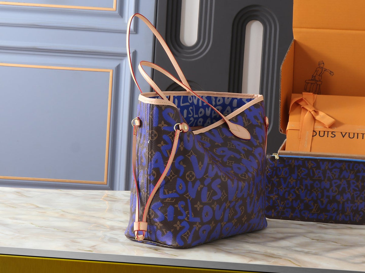 Louis Vuitton Neverfull Monogram Tote — side
