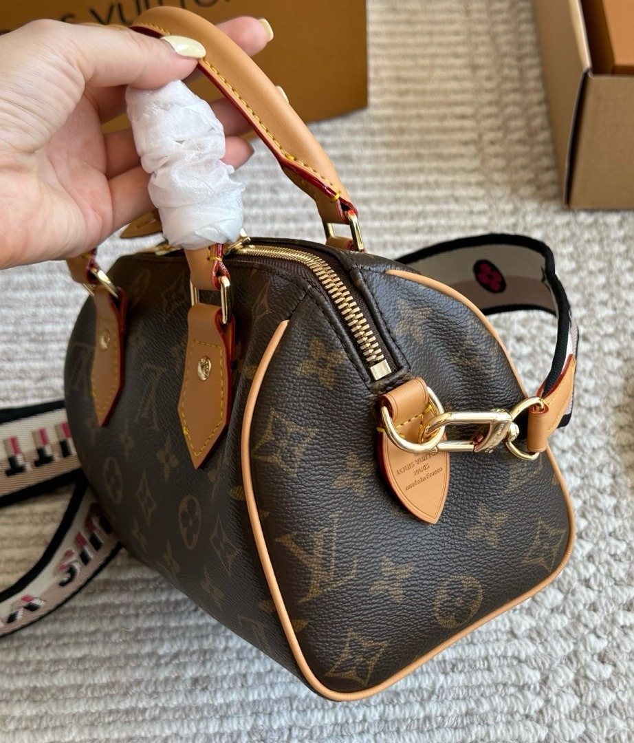 Louis Vuitton Speedy Monogram Satchel with Two Straps — side