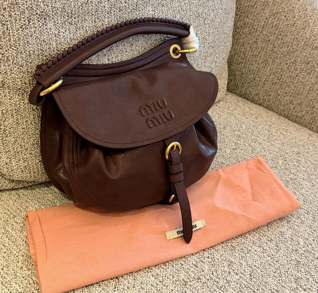 Miu Miu Rendez-Vouz Gathered Saddle Bag — hero