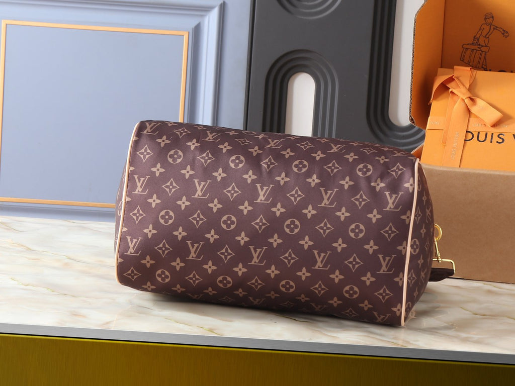 Louis Vuitton Speedy Bandoulière Zip-Top Satchel — back