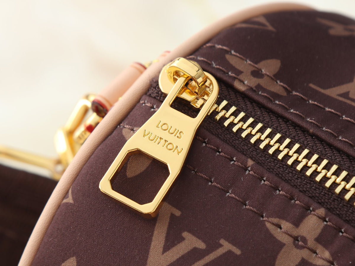 Louis Vuitton Speedy Bandoulière Zip-Top Satchel — detail