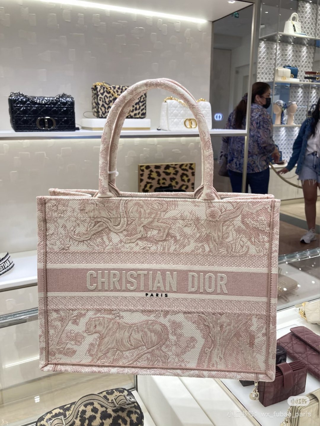 Dior Book Tote Patterned Tote Bag — front