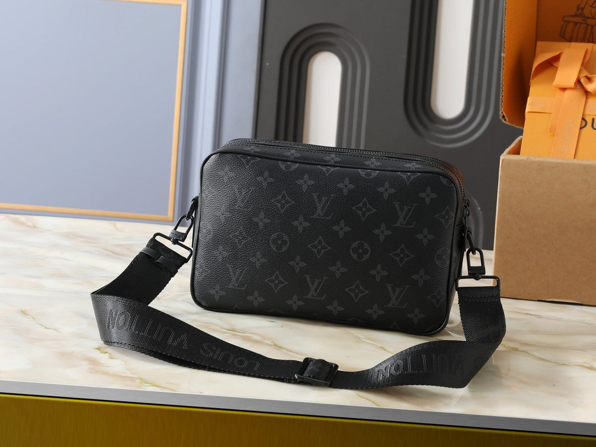 Louis Vuitton Alpha Monogram Messenger Bag — back