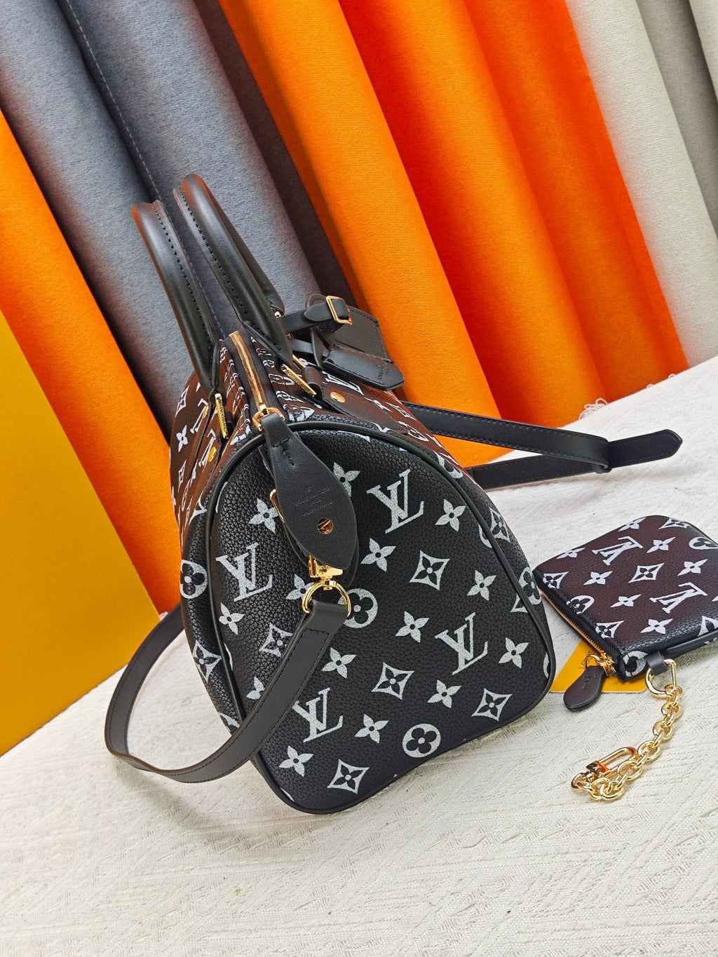 Louis Vuitton Speedy Bandoulière Monogram Bowling Bag — side