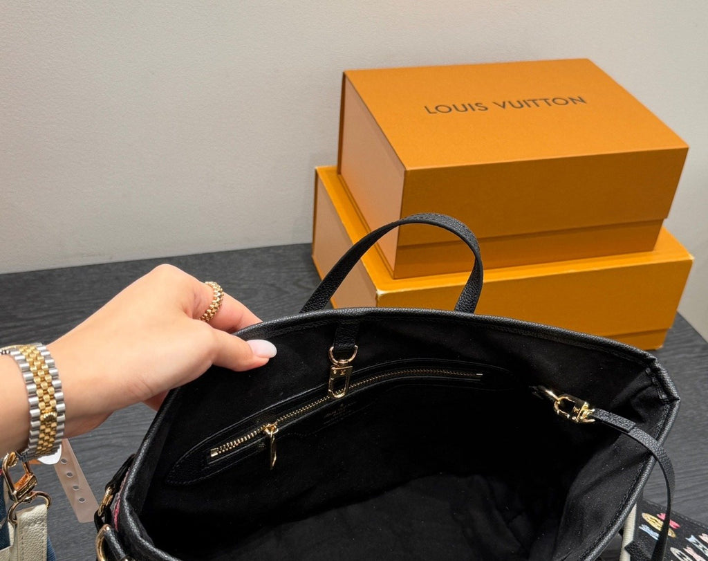 Louis Vuitton Neverfull Multicolor Monogram Tote — detail