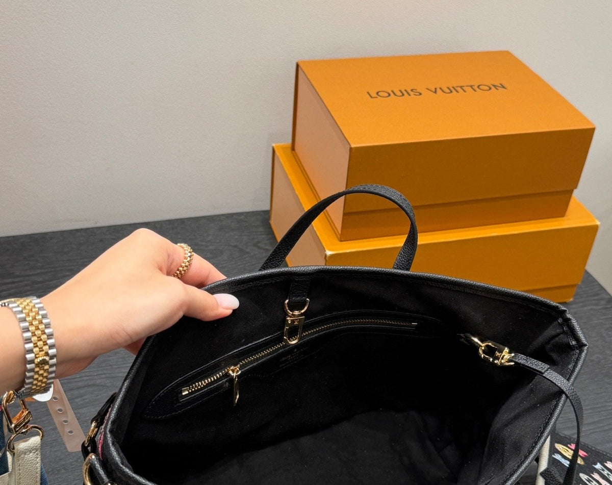 Louis Vuitton Neverfull Multicolor Monogram Tote — detail