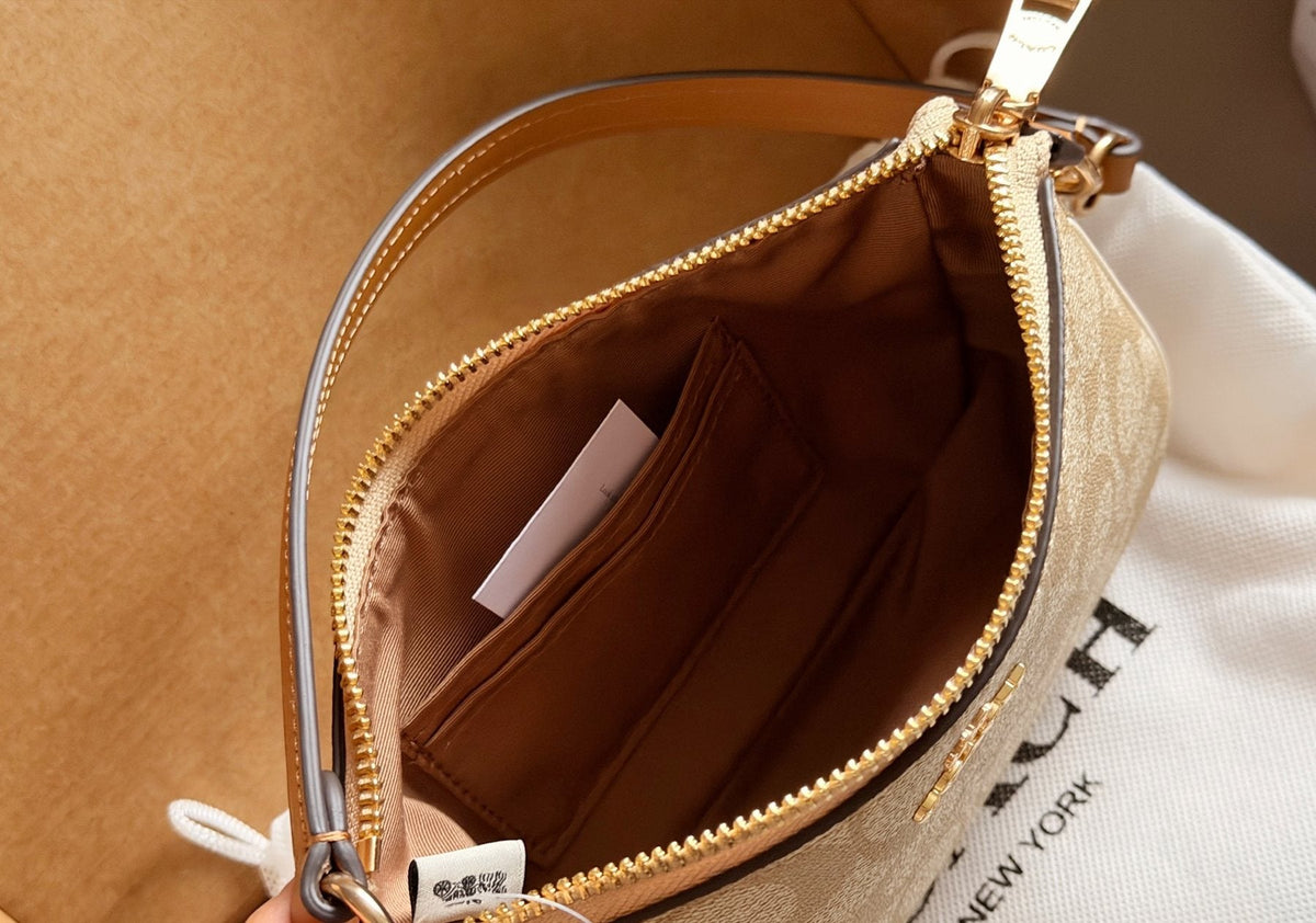 Coach Nolita Monogram Shoulder Bag — detail