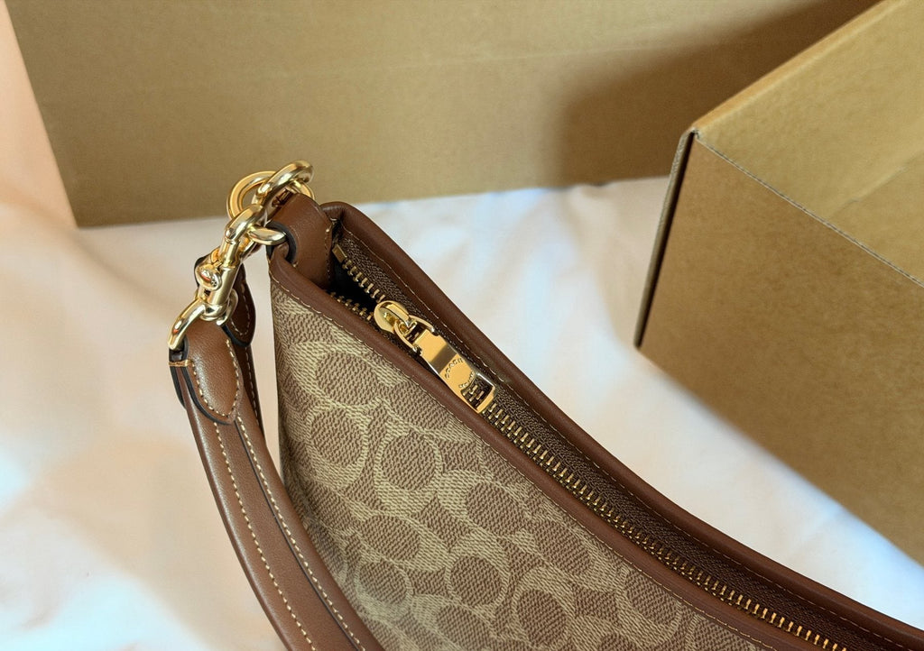 Coach Laurel Signature Print Hobo Bag — detail