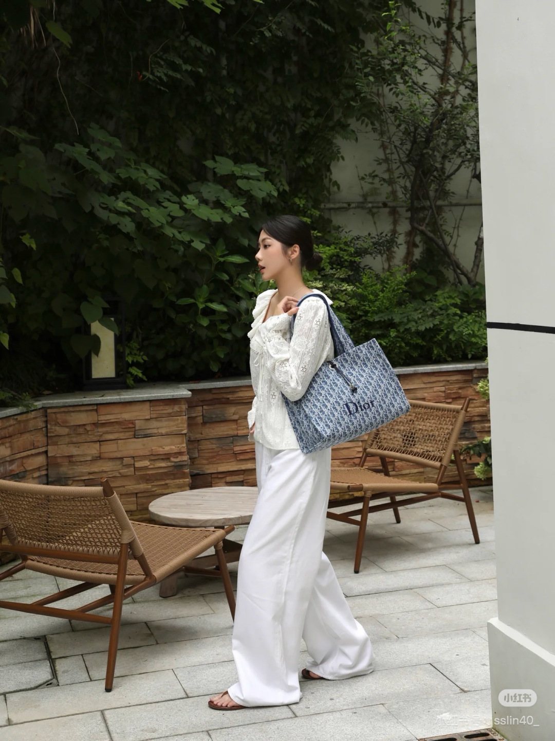 Dior Oblique Drawcord Tote Bag — hero