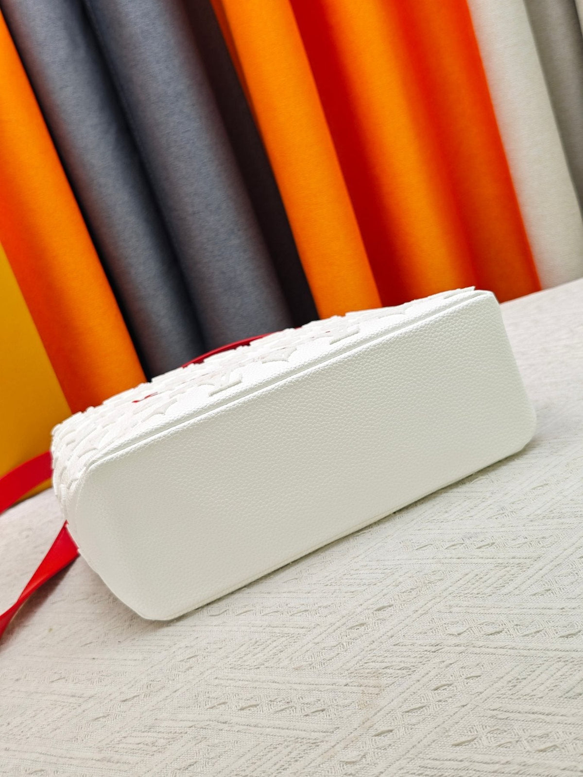 Louis Vuitton Mini Shopper Tote with Monogram Motifs — detail