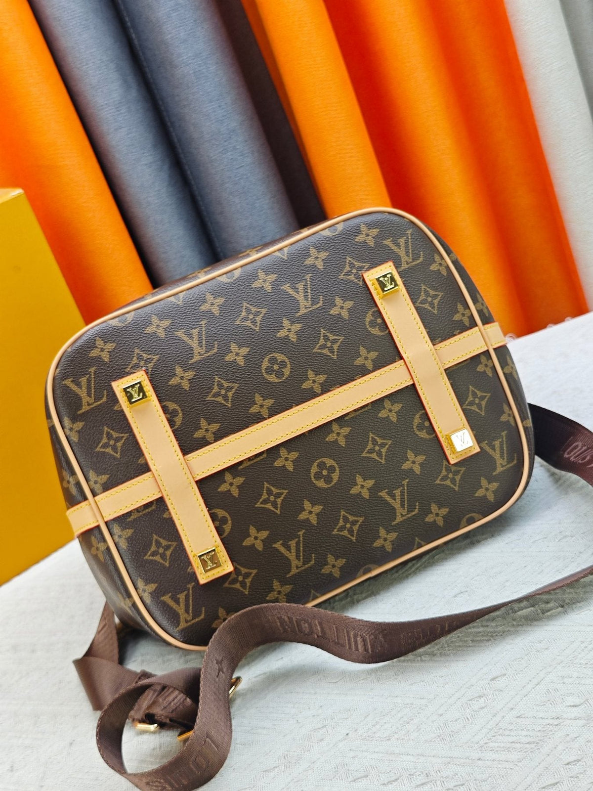 Louis Vuitton NEO Monogram Drawstring Bucket Bag — detail