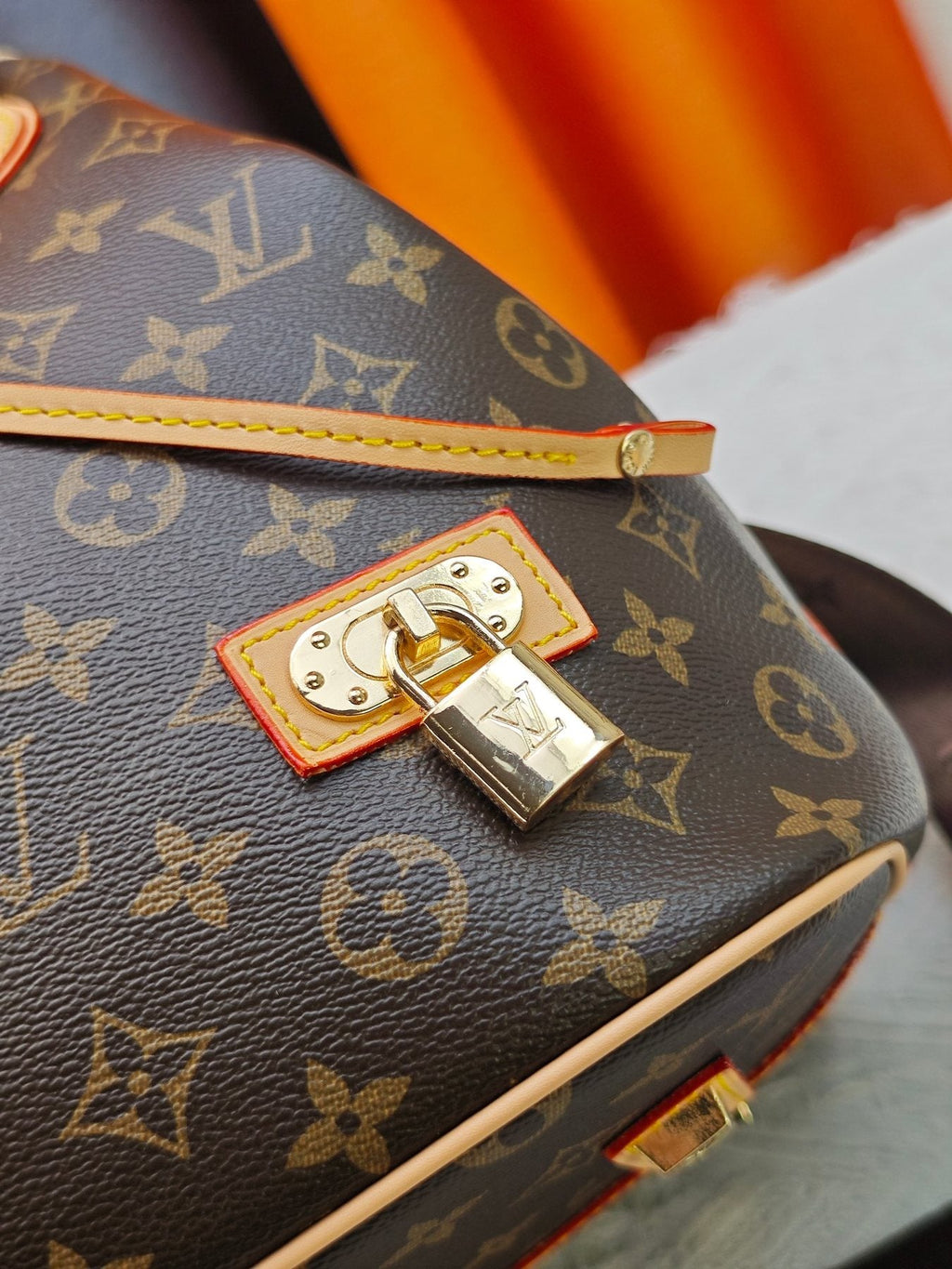 Louis Vuitton NEO Monogram Drawstring Bucket Bag — detail