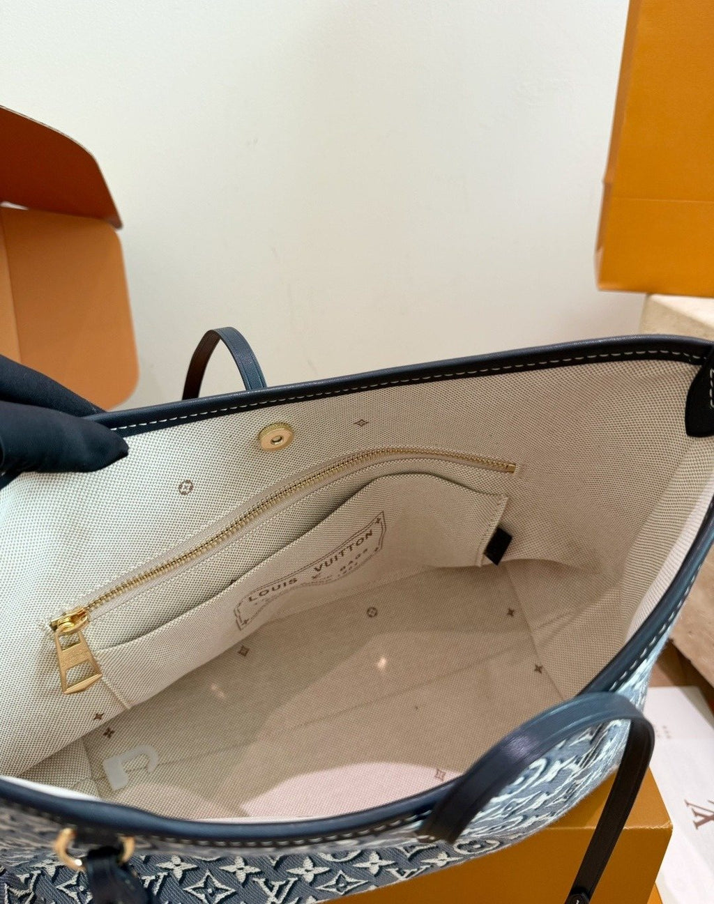 Louis Vuitton Carryall Monogram Jacquard Shoulder Bag — detail