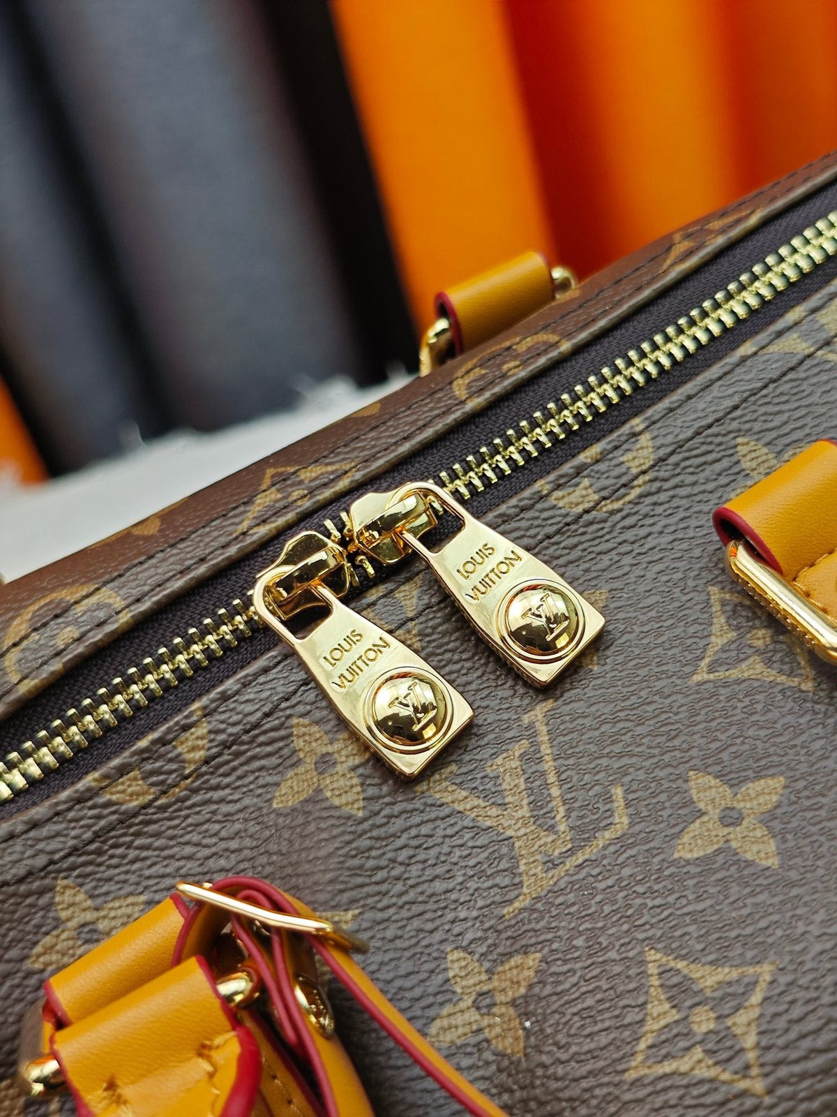 Louis Vuitton Keepall Monogram Barrel Bag — detail