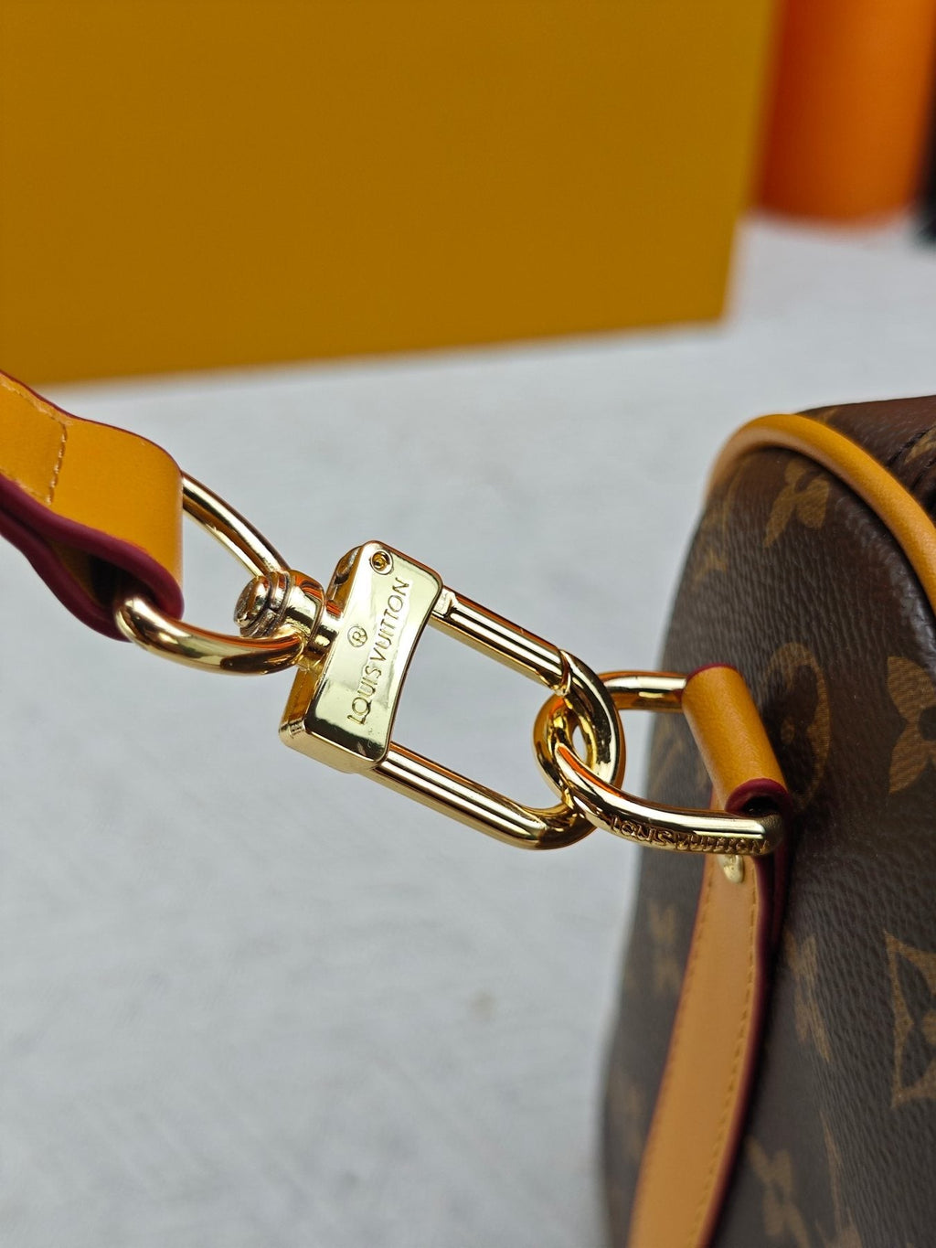 Louis Vuitton Keepall Monogram Barrel Bag — detail