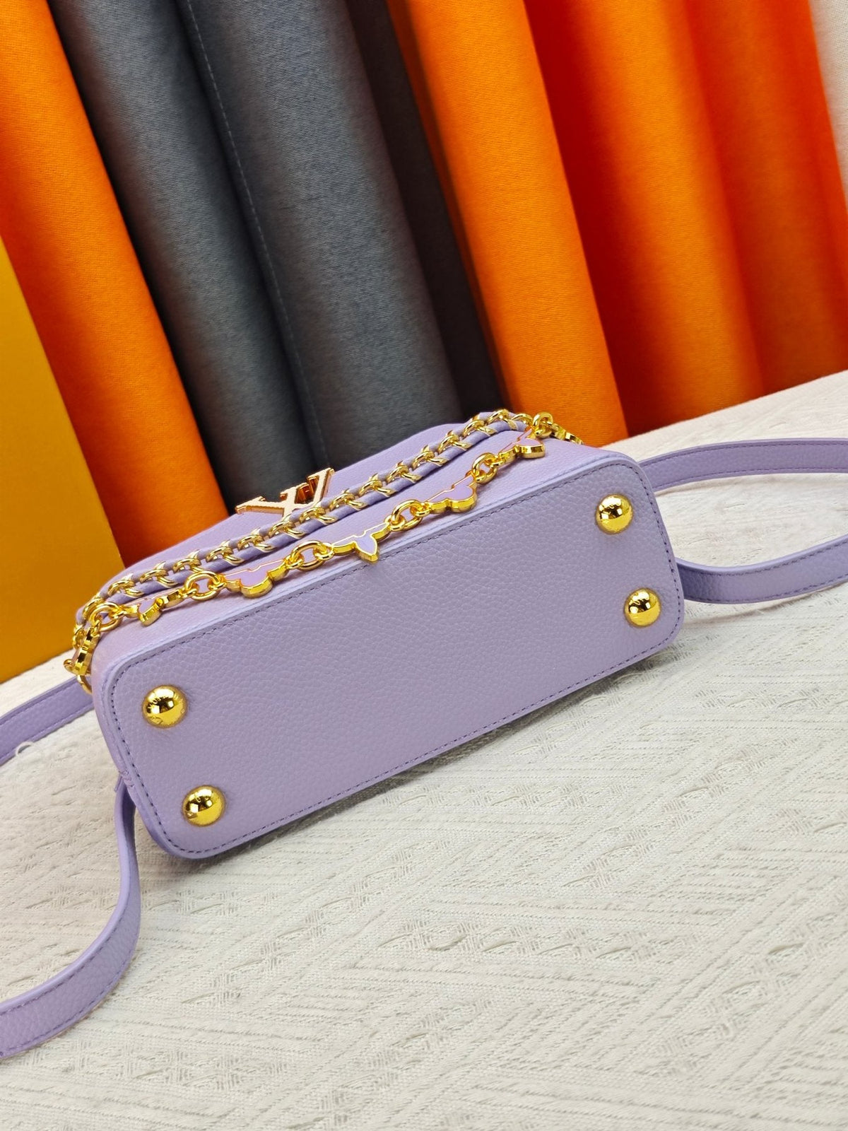 Louis Vuitton Capucines Nano Mirage Chain Top-Handle Bag — detail