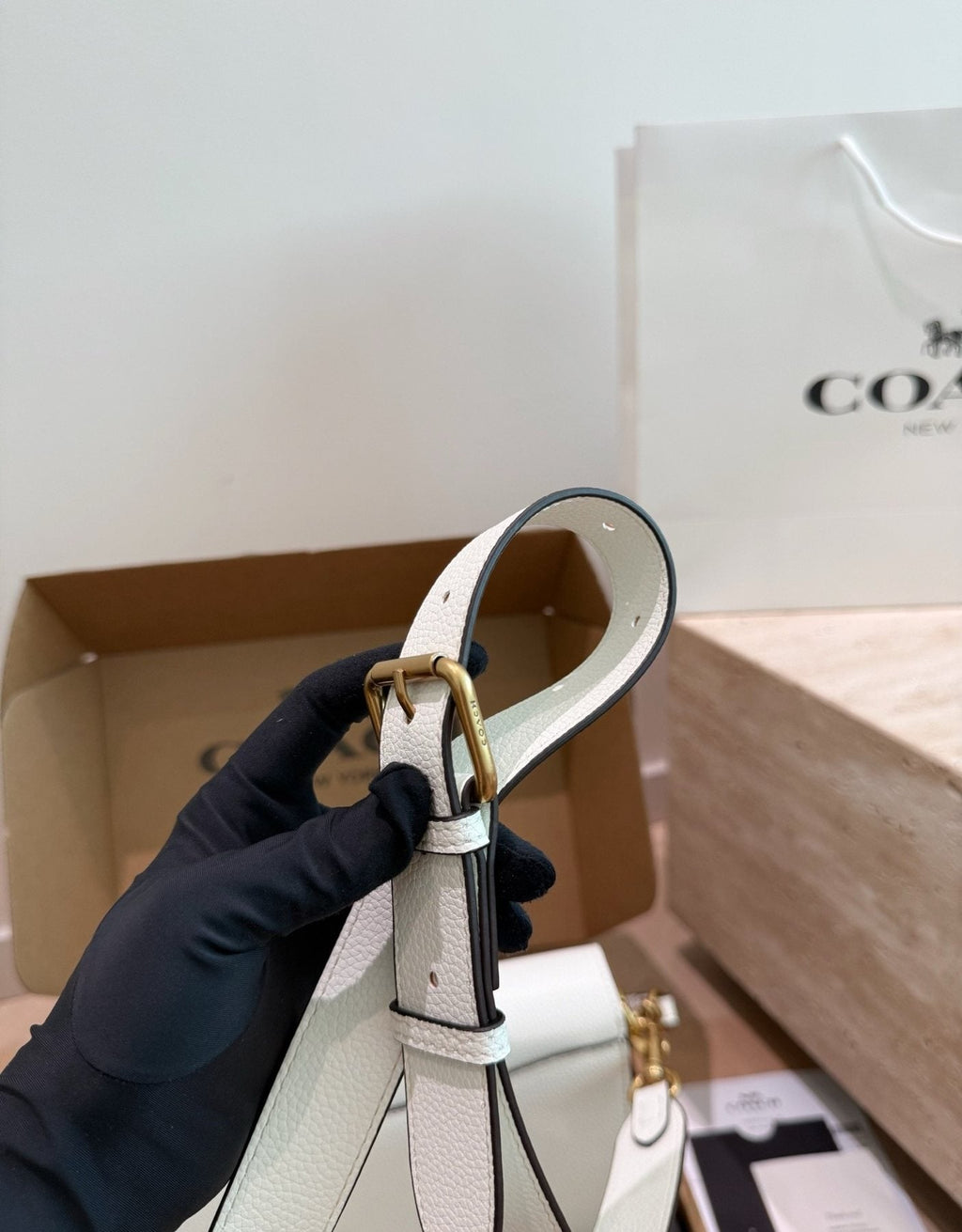 Coach Tabby Curved-Flap Shoulder Bag — detail