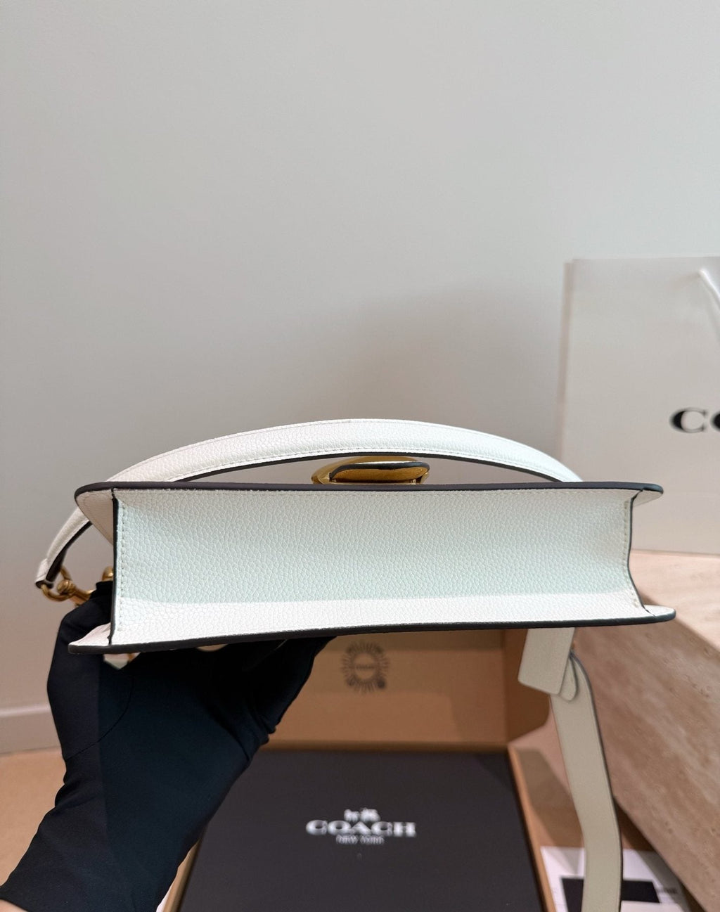 Coach Tabby Curved-Flap Shoulder Bag — detail