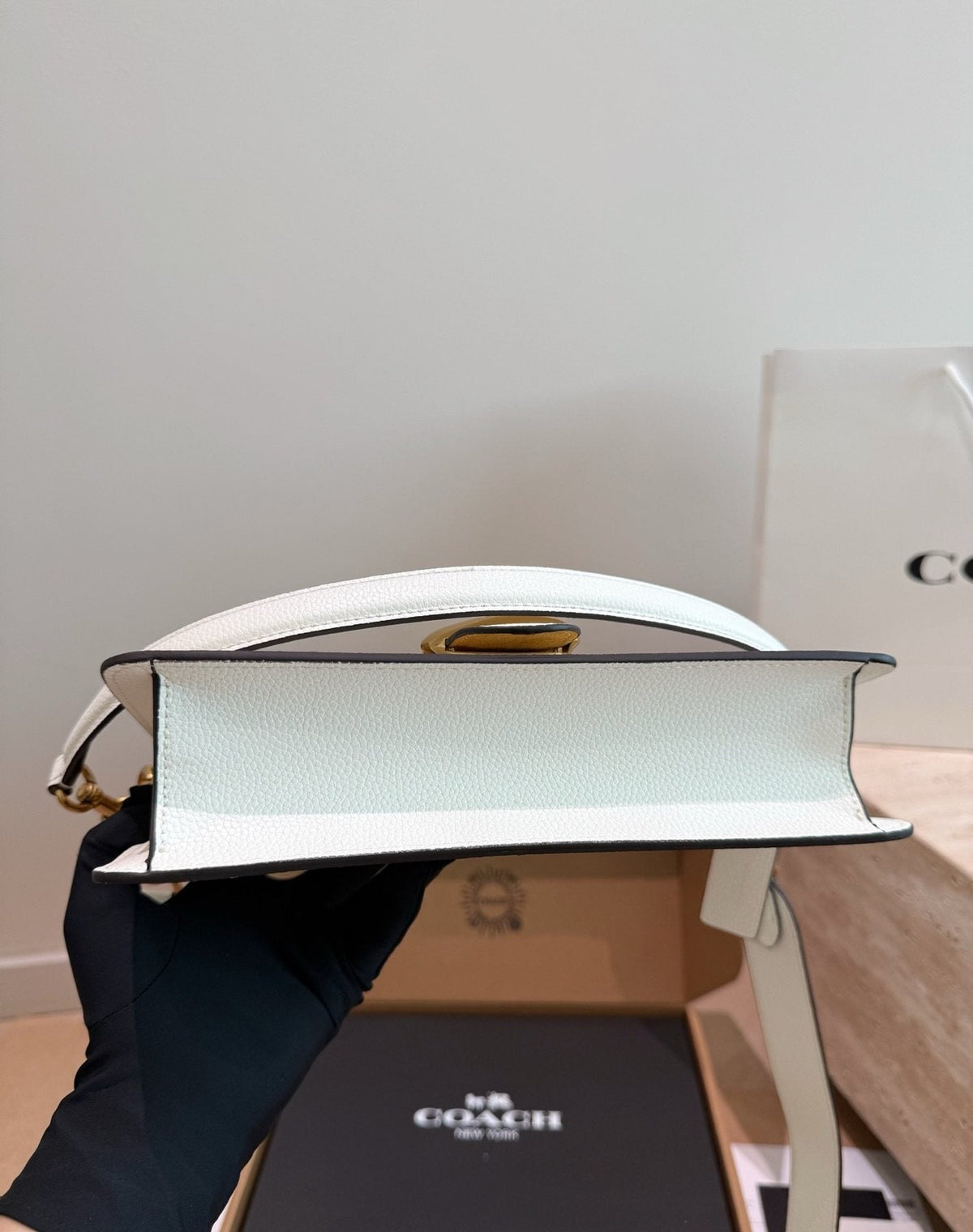 Coach Tabby Curved-Flap Shoulder Bag — detail