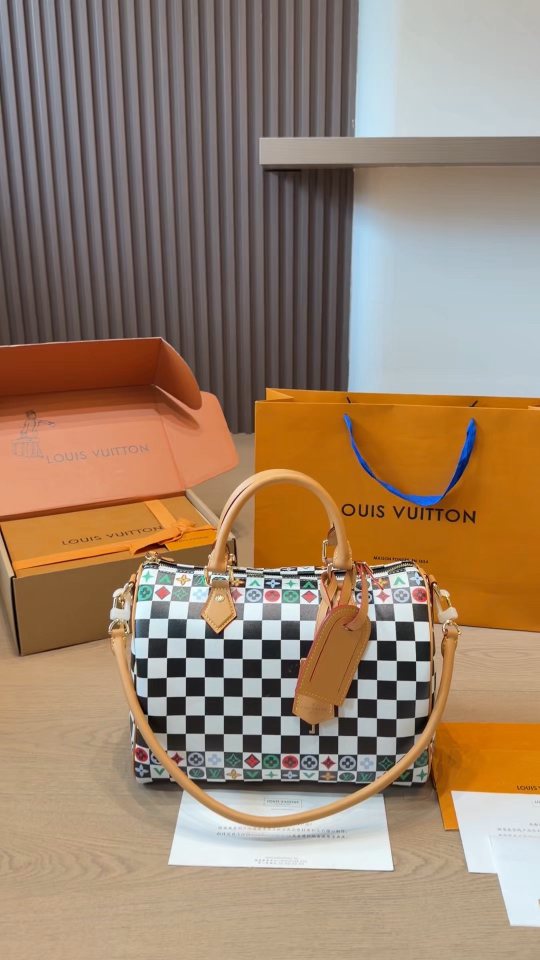 Louis Vuitton Multicolor Checker Barrel Bag — hero