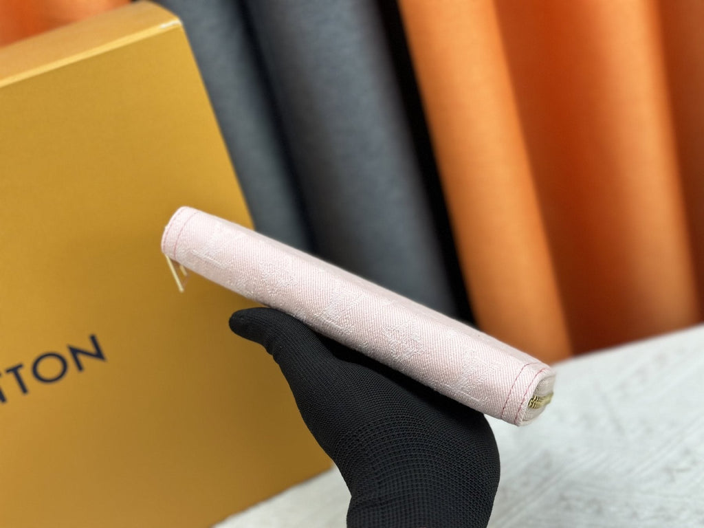 Louis Vuitton Zippy Monogram Denim Wallet — side