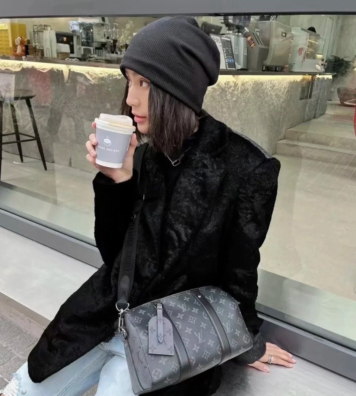 Louis Vuitton Keepall City Barrel Bag — model